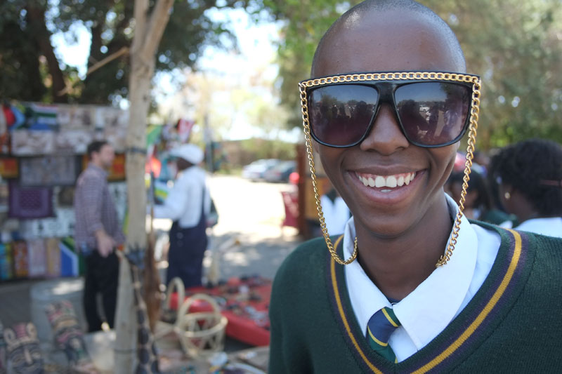 Johannesburg Kid Flossing Hard