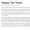 Happy Ten Years